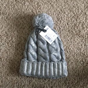 Silver winter hat